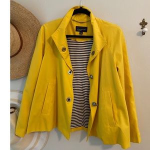 Jones New York yellow rain coat